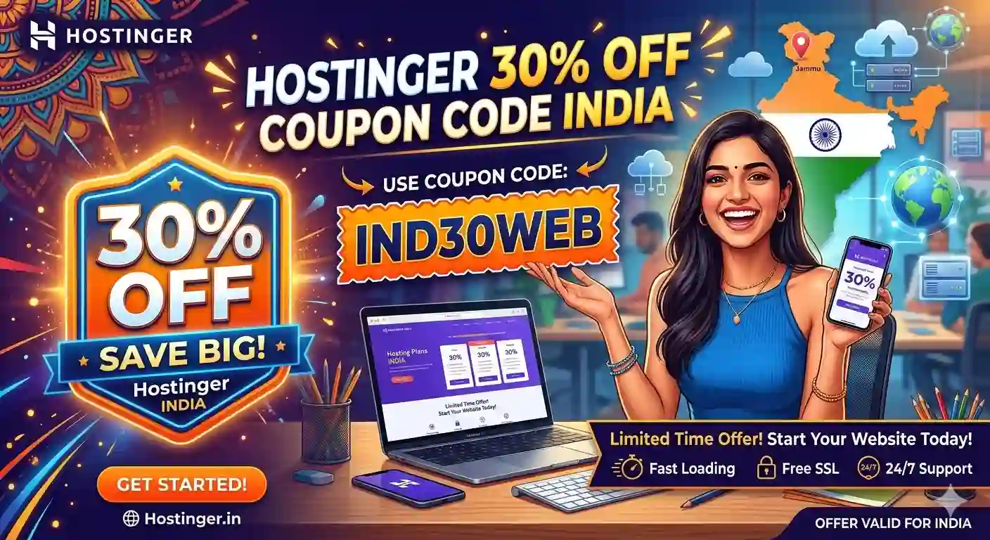 Hostinger 30% Off Coupon Code 2026 India | Latest Verified Discount