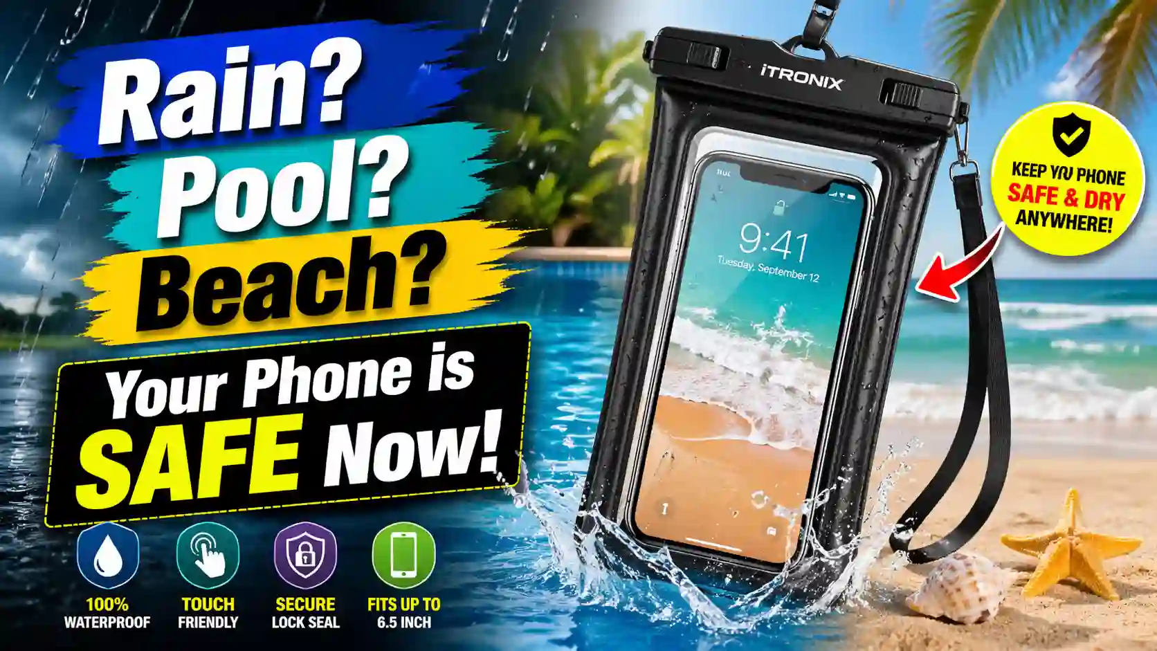 Keep Your Phone Safe & Dry: iTronix Waterproof Pouch You Must Try