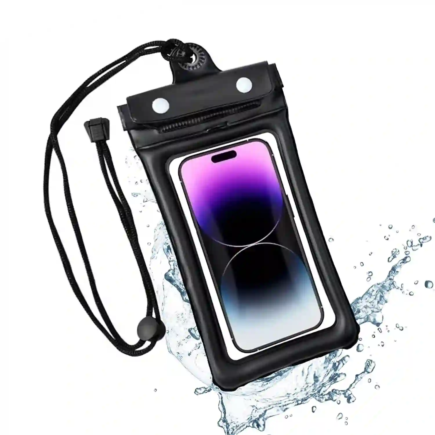 Humble TPU Universal Waterproof Pouch (Up to 6.9”) – HD Clear Floating Phone Case with Triple-Lock Protection &amp; Hands-Free Lanyard | Perfect for Swimming, Beach &amp; Boating