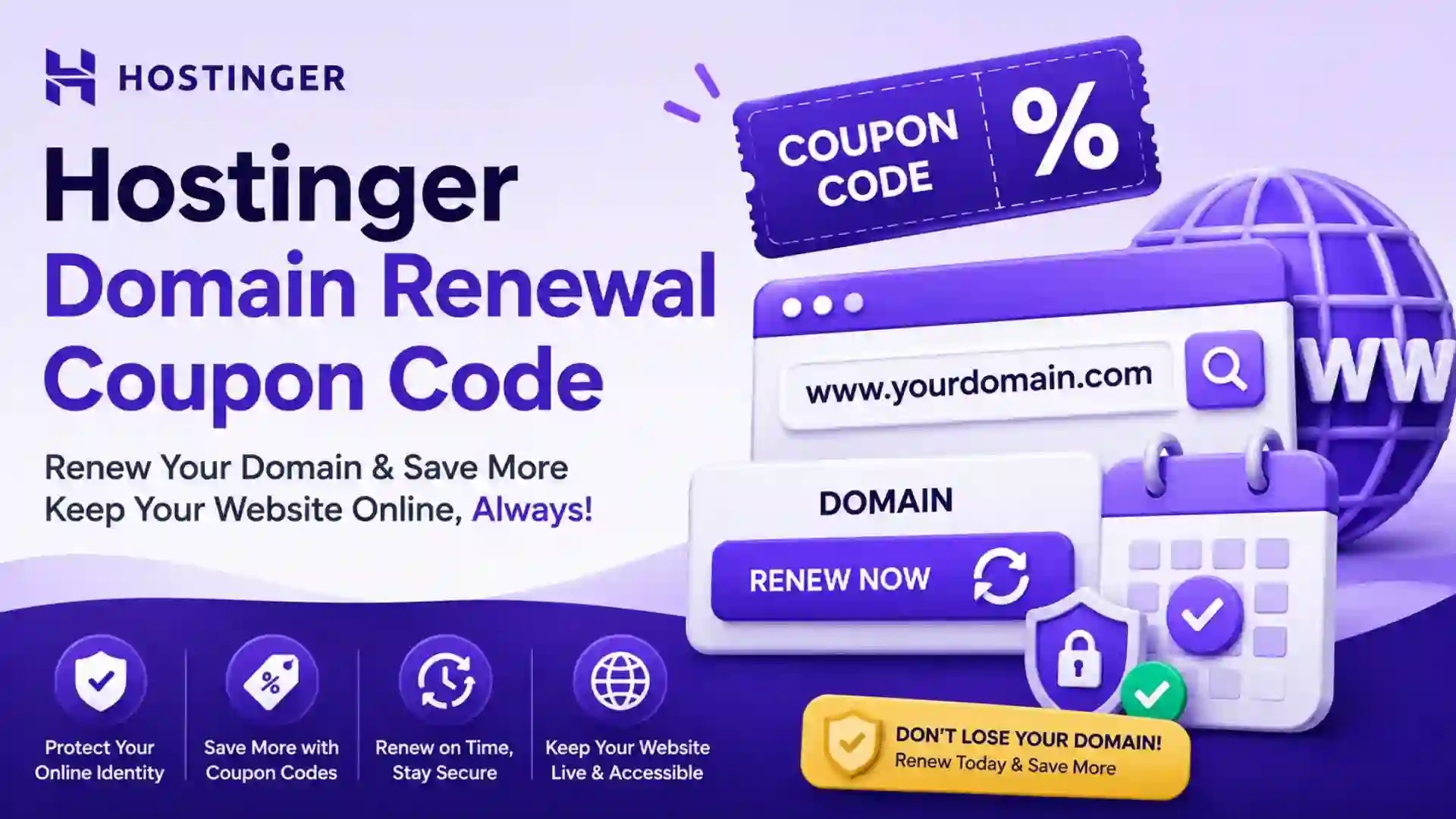 Hostinger Domain Renewal Coupon Code 2026: Save Money on Domain Renewals