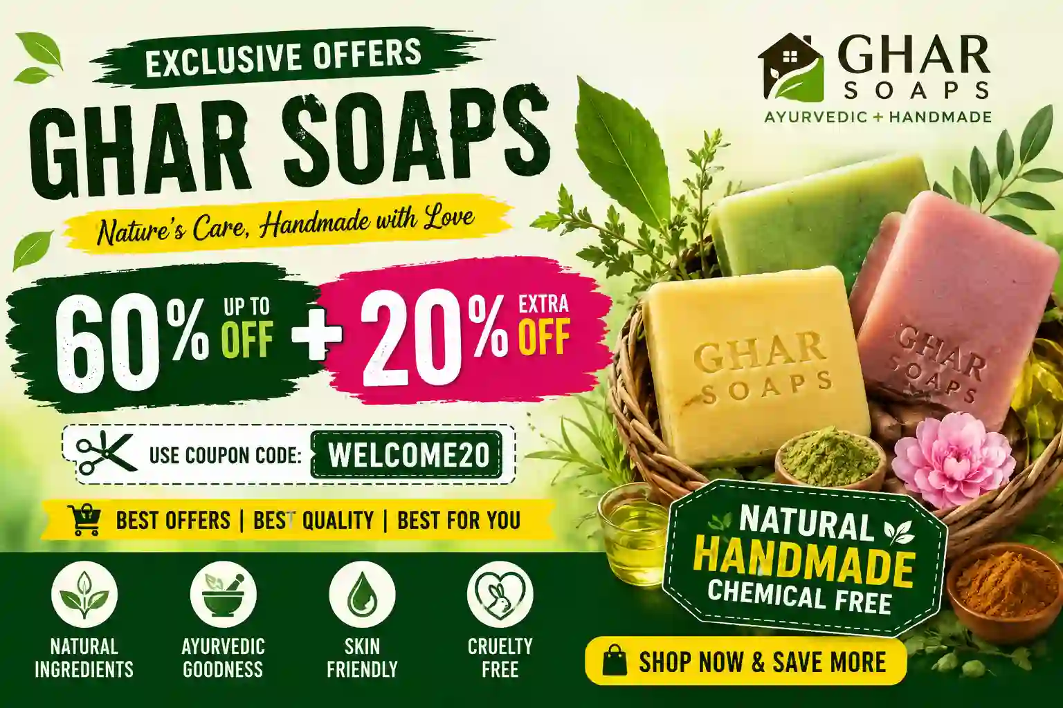 Ghar Soaps Coupon Codes