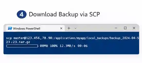 Download Backup Via SSh