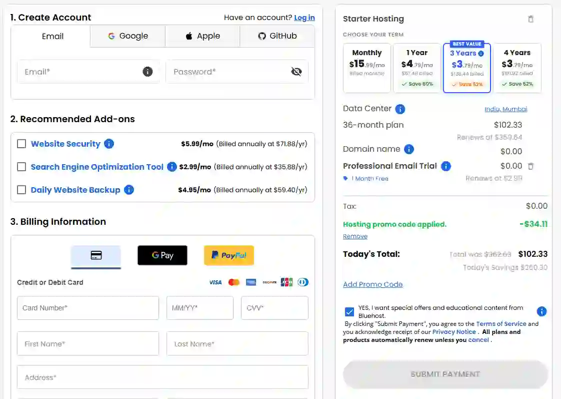 Bluehost Happy New Year Deals 78% Off + Extra 25% Off
