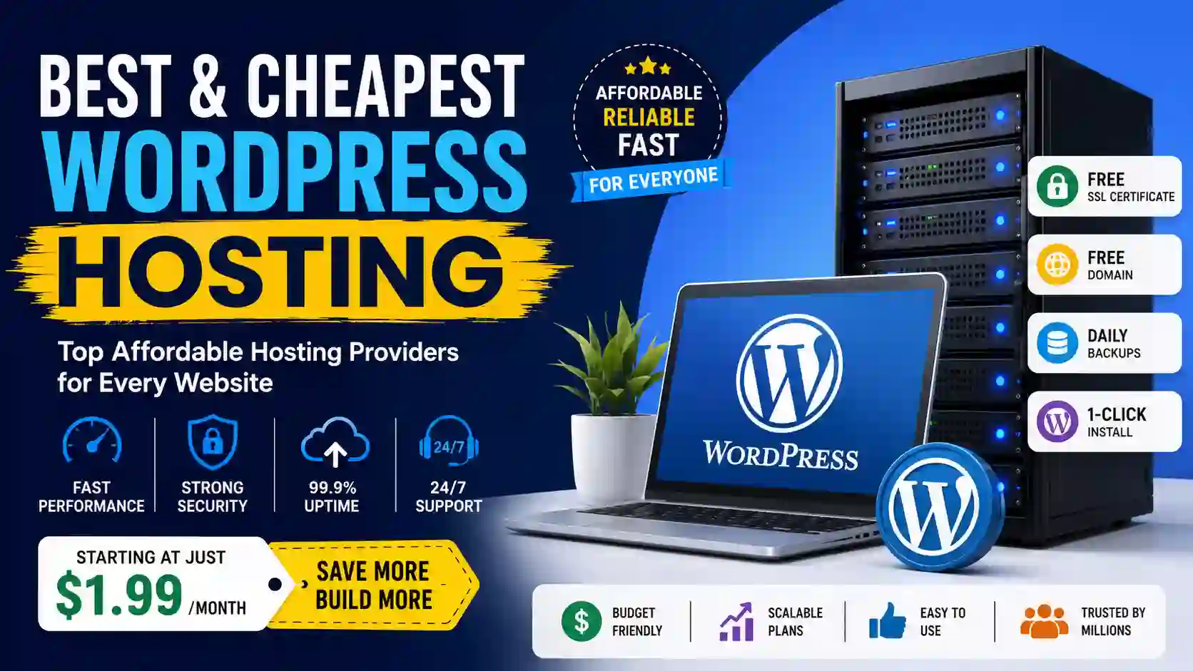 Best and Cheapest WordPress Hosting in 2026: Top 10 Affordable Providers Compared