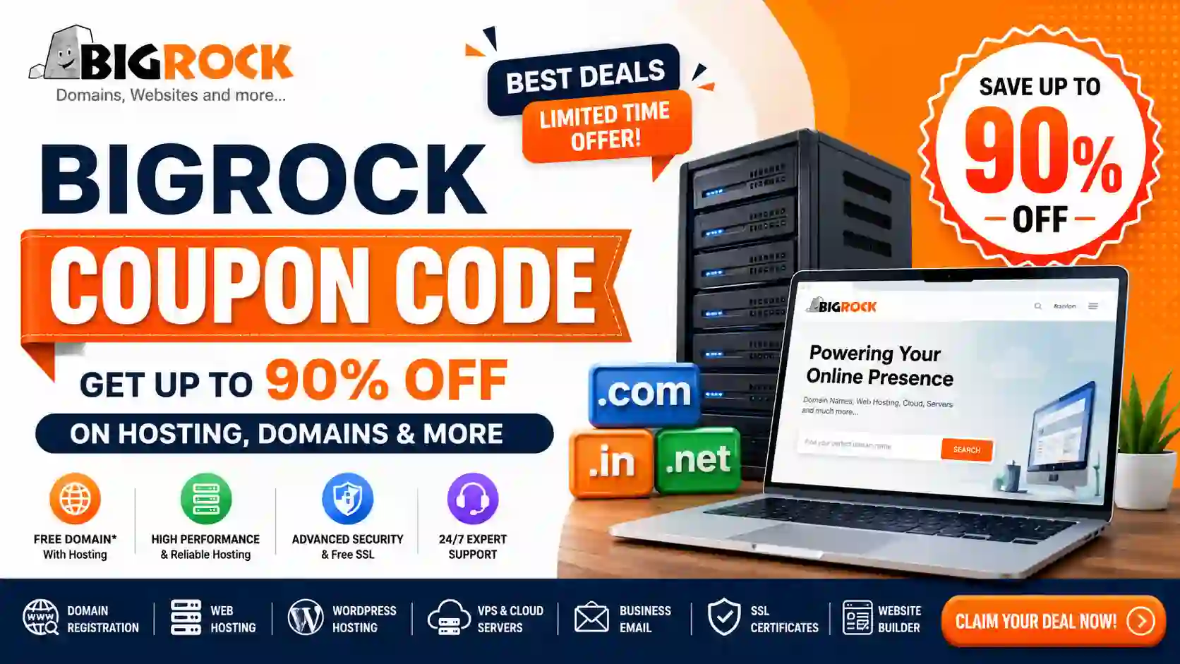 Best BigRock Coupon Code – Save 90% Off New User 2026