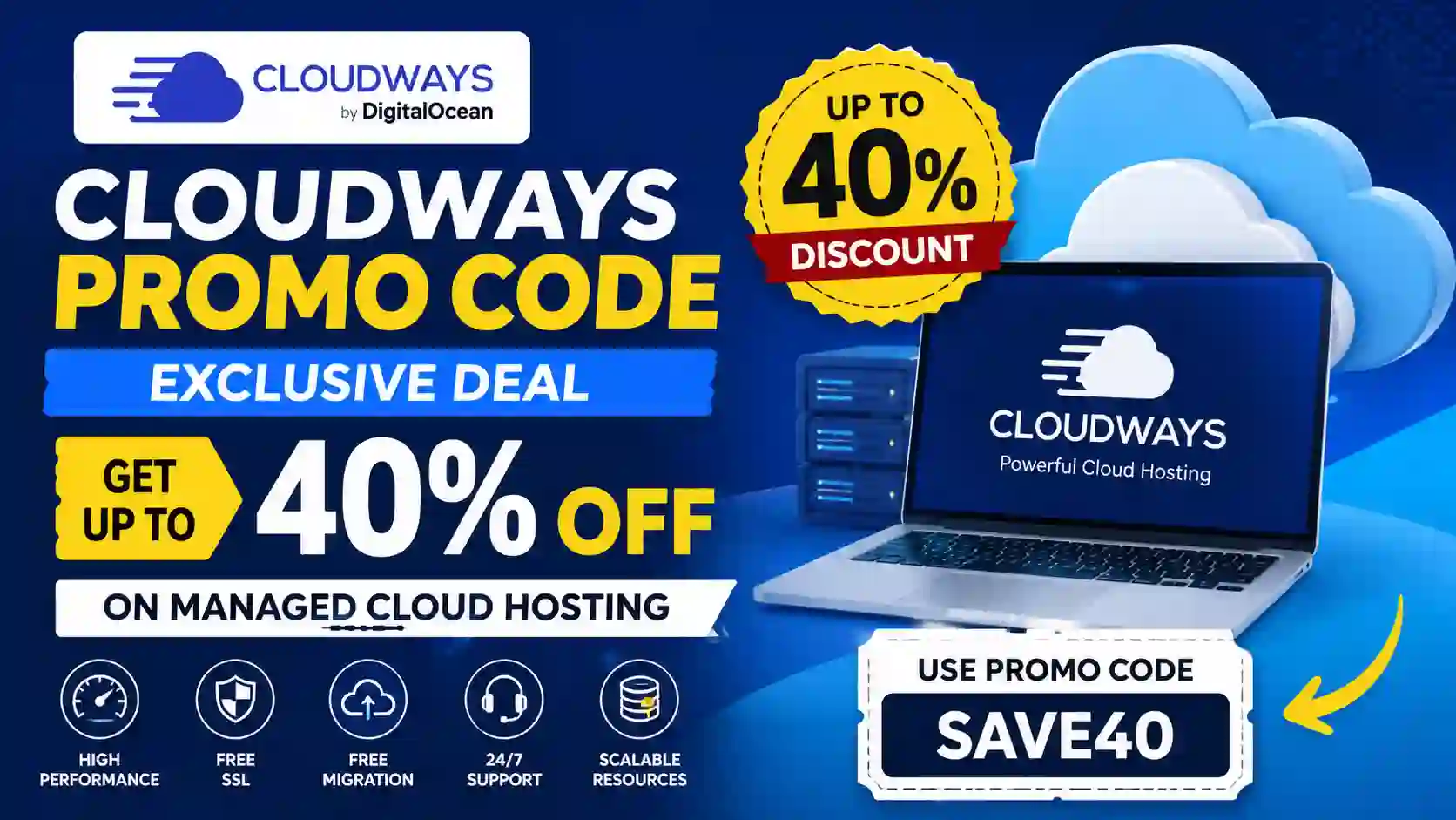 Cloudways Promo Code: Get 40% Off Hosting [Verified Deal]