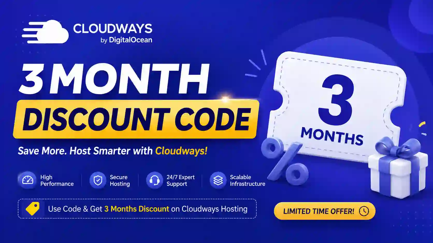 Cloudways 3 Month Discount Code: 30% Off for 3 Months