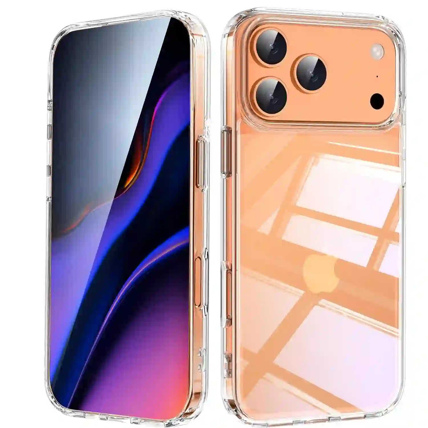 iPhone 17 Pro Clear Silicone Case – Shockproof, Slim, Scratch Resistant