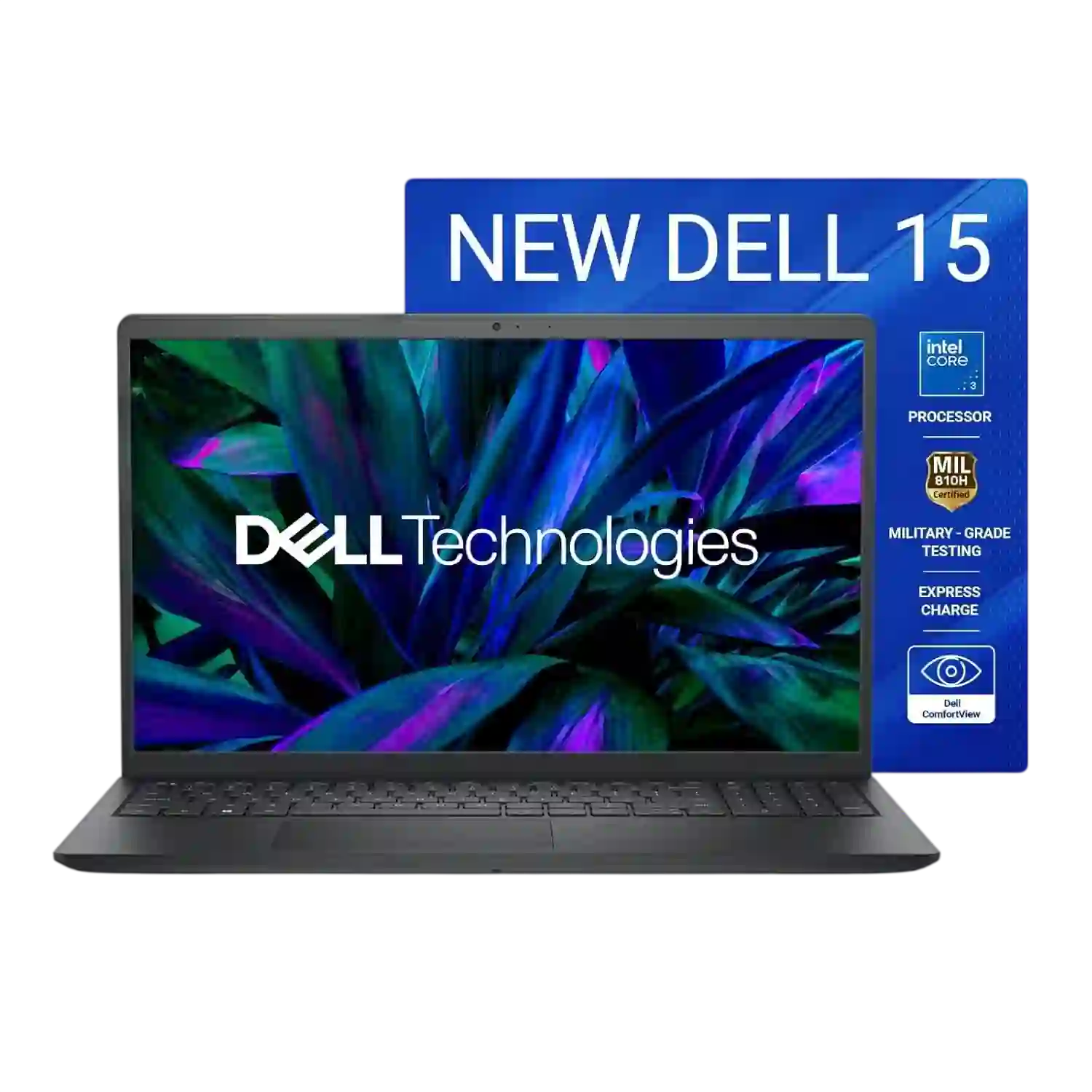 Dell 15 Laptop (14th Gen Intel Core 3 100U, 8GB RAM, 512GB SSD) 15.6-inch FHD 120Hz Display